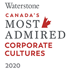 Waterstone Canada Most Admired Corporate Culture Awarded