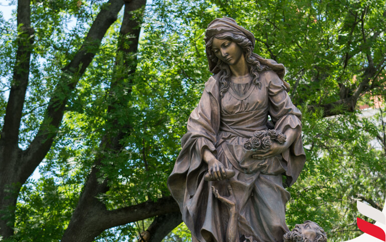 Statue of Saint Elizabeth of Hungary in Bratislava