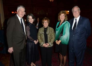 Photo – L to RMichael Decter, Noreen Taylor, Janet Holder, Shirlee Sharkey, and The Most Honourable Paul Martin